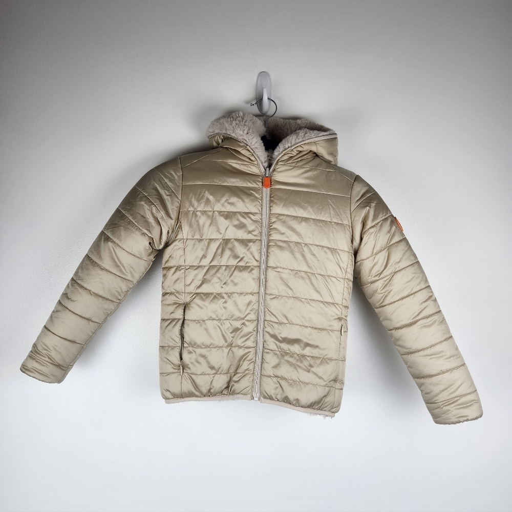 SAVE THE DUCK Kids Beige Pea Coat